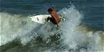 Surfing - Bob Hall Pier, Corpus Christi, Texas (Oct 2001)